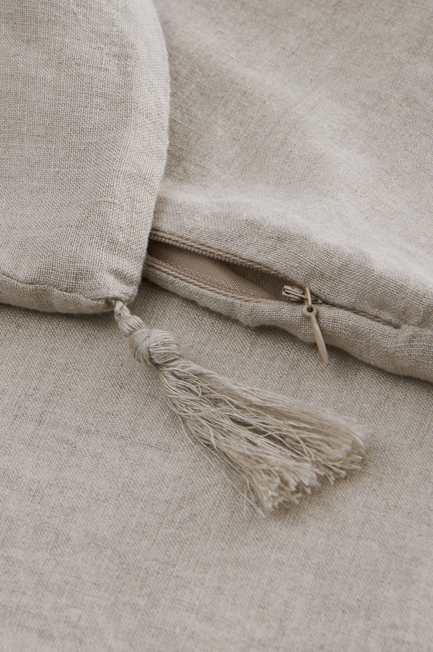 Ellos Kuddfodral Candice Tassel I Tvättat Lin 50x50 Cm - Bild 3