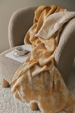 Ellos Pläd Oline I Tvättat Lin